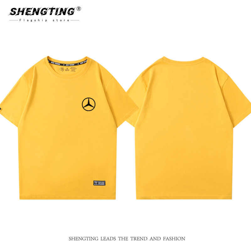 奔驰4s店可定制logo团队工作t恤 胜霆服饰T恤