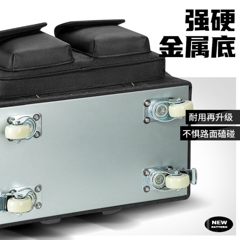 箱包木帆布工地式工具箱工具带轮大容量万向轮子拉杆工具包耐磨,淘宝优惠券,粉丝福利购,淘宝优惠卷