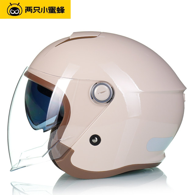 Two Little Bees Electric Motorcycle 3/4 Half Helmet