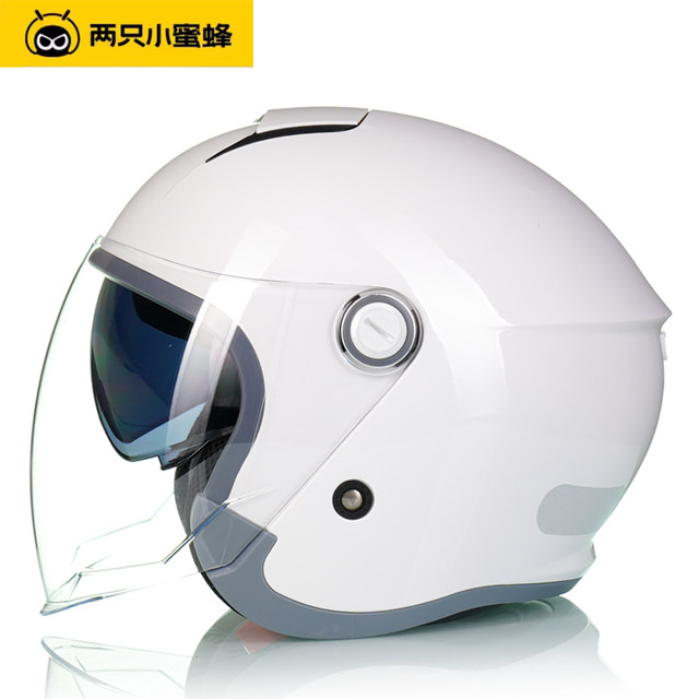 Two Little Bees Electric Motorcycle 3/4 Half Helmet