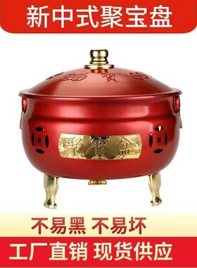 墓前化钱炉不锈钢香火炉家用烧金桶耐高温供佛烧香元宝桶特大号加