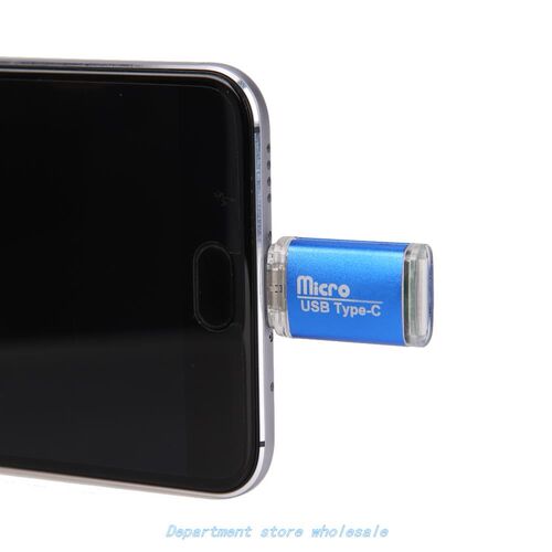 Card Reader Mini Type C USB 3.1 for Micro SD TF External Mem - 图1