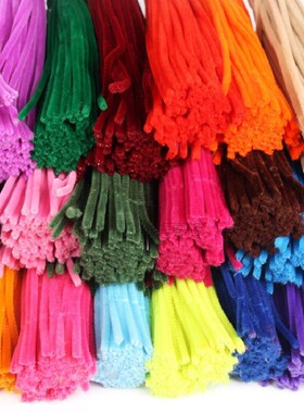30/50/100pcs Multicolour Chenille Stems Pipe Cleaners Handma