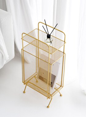 Floor modern minimalist rack iron bedside space-saving stora