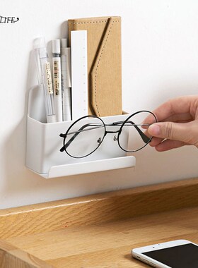 OYORLIFE Multi-function Wall Shelf Organizer Remote Holder F