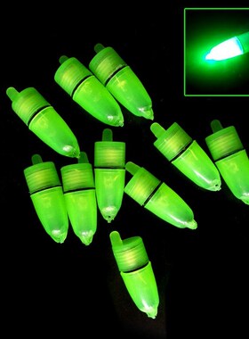 Newly 10 Pcs LED Light Night Float Fishing Rod Bite Shing Ac