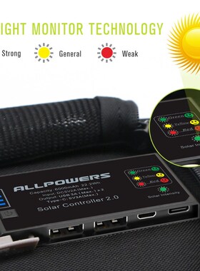 solar charger 5V 21W built-in 10000mAh battery portable sola