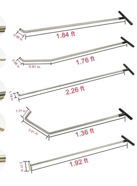 PDR Rods Tools Paintless Dent Repair Kits S-Hook for Car Aut