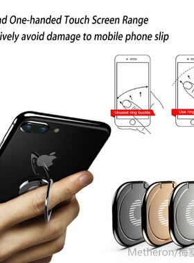 Mini Dashboard Car Holder Magnetic Ring Phone Mobile Holder