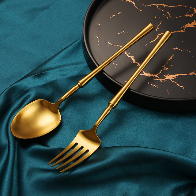 304 stainless steel fork household long handle personalized tableware