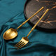 304 stainless steel fork household long handle personalized tableware