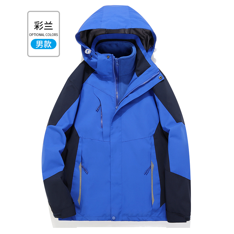 VANCAMEL/西域骆驼冲锋衣情侣款户外休闲运动登山服可拆卸可定制 - 图3