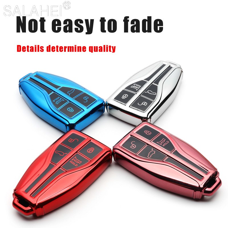 Soft TPU Car Key Case Cover Holder For Hongqi HS5 H5 H9 HS7 - 图0