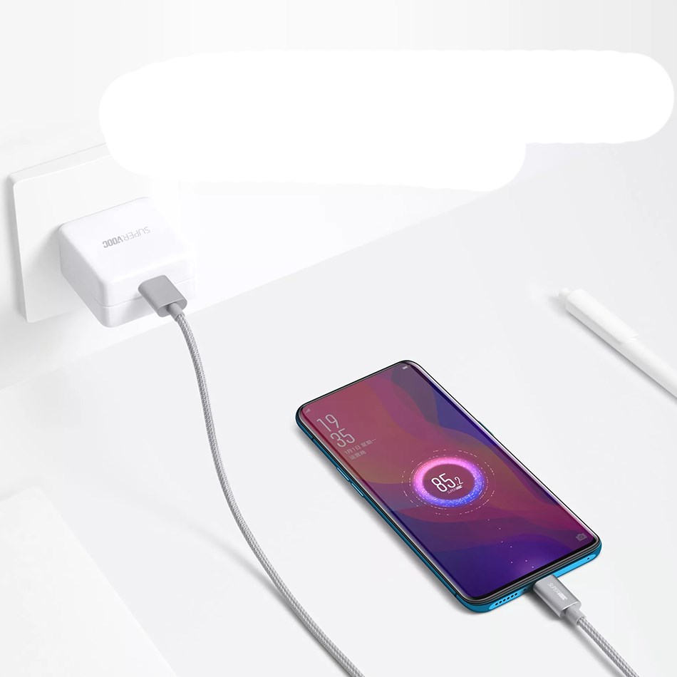 realme OPPO 30W 50W 65W SuperVOOC Charger USB Type-C Power A - 图0