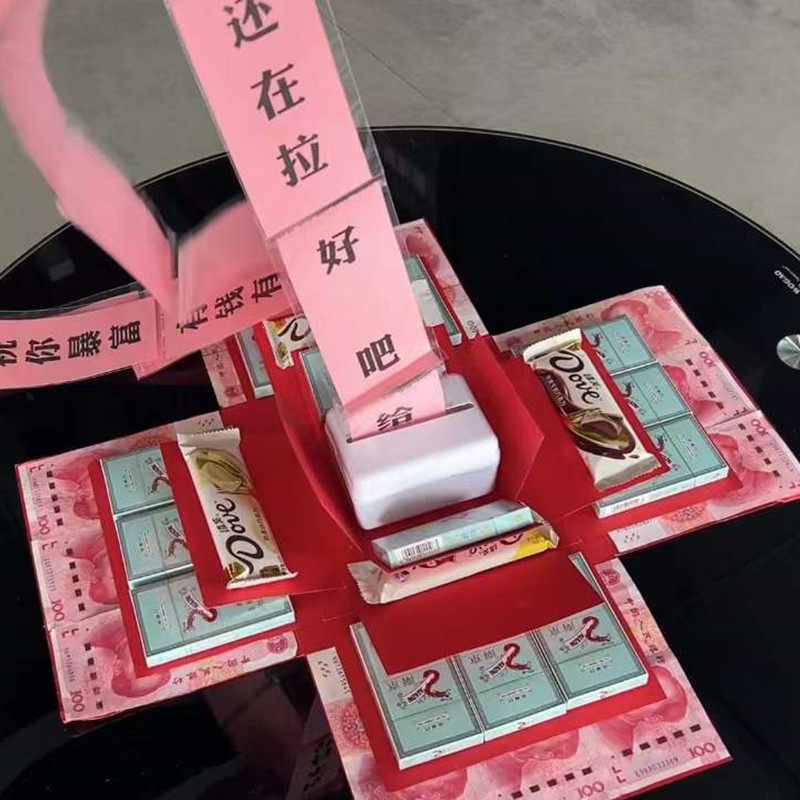 生日礼物送男友送老公惊喜爆炸盒子仪式感手工diy创意实用礼物盒