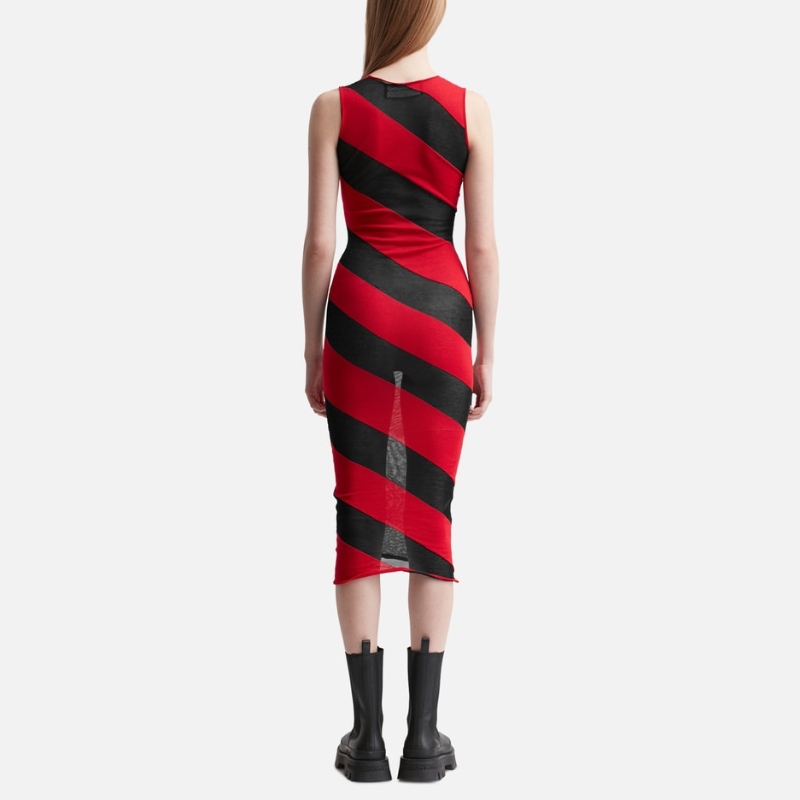 Mowalola Striped Knit Dress 连衣裙女HBX - 图1