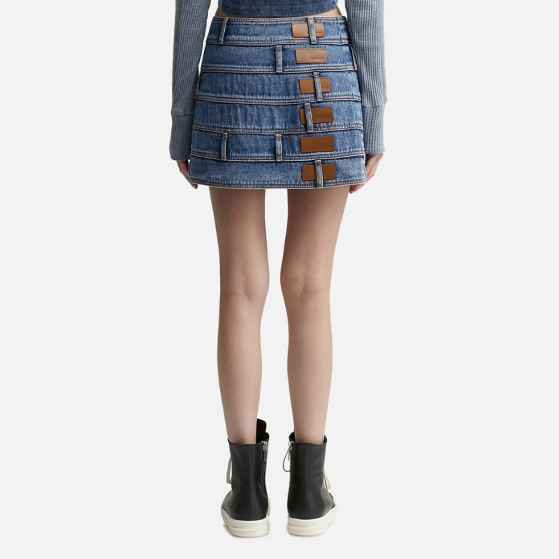 Andersson Bell DUA MULTI WAIST DENIM SKIRT 半身裙女HBX - 图1