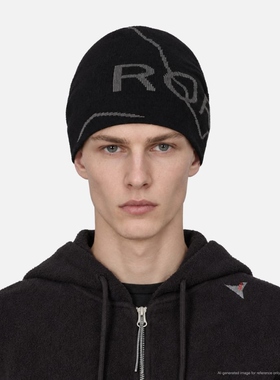 ROA Logo Wool Beanie 针织帽男HBX