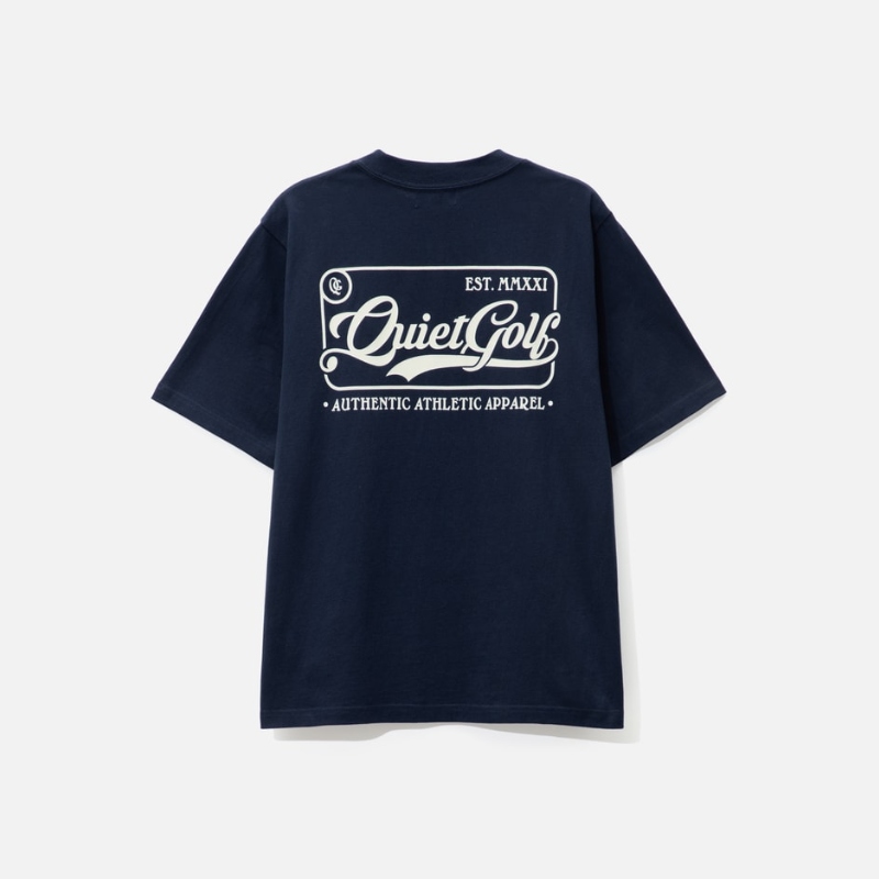 QUIET GOLF Badge T-Shirt 短袖T恤男HBX - 图0