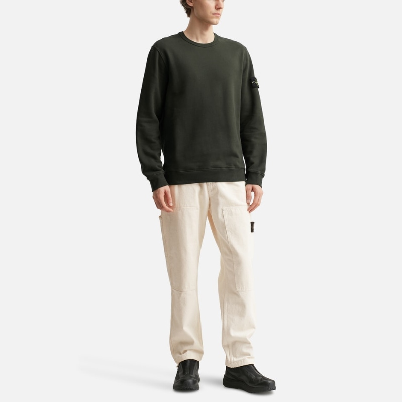 Stone Island/石头岛 Natural Cotton Gabardine Raw 长裤男HBX - 图3