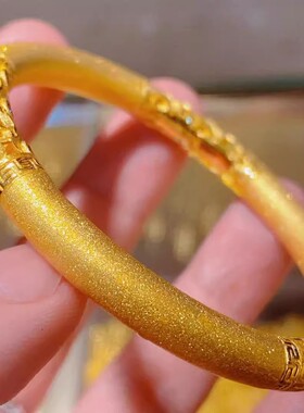 法国capinkofin年新款宫廷风古法祥云纹色实心手镯送女友妈妈