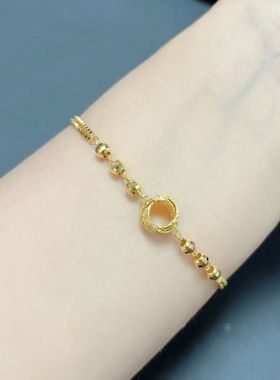 法国capinkofin色鸟巢手链圆珠光面手链新款小众设计精致百搭