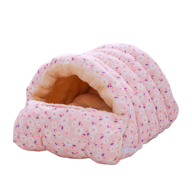 冬季封闭型保暖猫窝可拆卸猫咪睡袋加绒加厚保暖狗窝小型犬封闭窝,淘宝优惠券,粉丝福利购,淘宝优惠卷