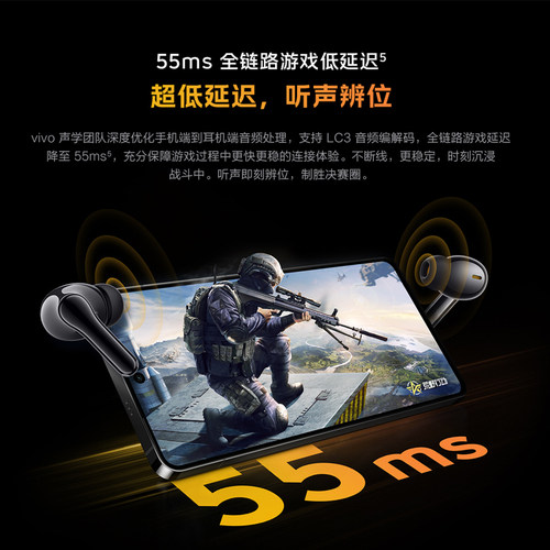 vivo iQOO TWS1i真无线蓝牙耳机超长续航低延迟入耳式AI通话降噪 - 图2