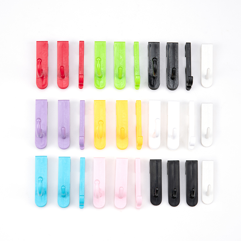 网格铁丝网挂勾货架铁网陈列家用收纳钩子幼儿园彩色塑料安全挂钩 - 图3