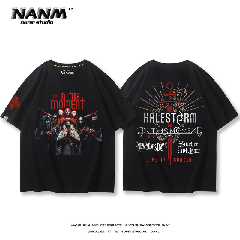 美国in this moment短袖男夏季t恤 nanmT恤