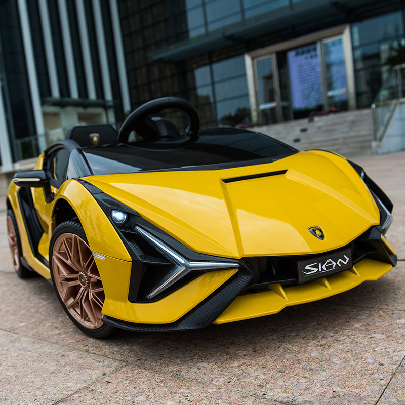 兰博基尼sian儿童四轮双驱动电动车 护美宝贝儿童电动车