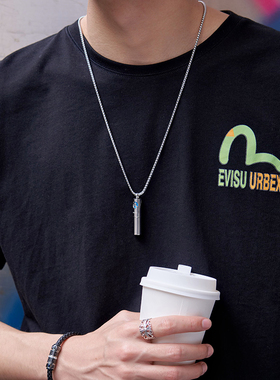 男生项链可打开的吊坠链小众设计