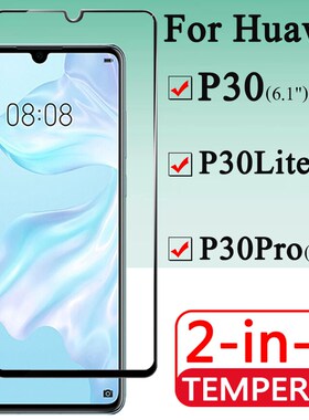 2in1 P30 Glass For Huawei P30lite P30Pro Screen Protector P