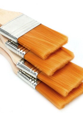4Pcs/Set Wood Handles Nylon Oil Paint Brush Acrylic Paints H