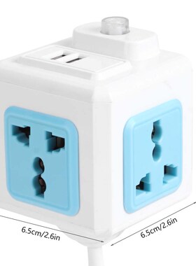 AC 250V Socket Multi Function 4 Outlet Dual USB Power Strip