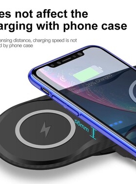 2 in 1 Qi Wireless Charger Dock for iPhone 12 12 Pro AirPod