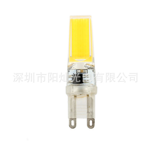 G9led玉米灯G4硅胶灯COB调光灯泡220V节能9W蓝宝石E14暖白光2508 - 图1
