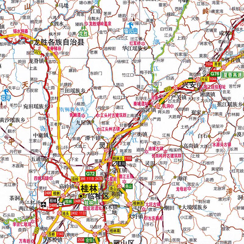 广西自驾游地图册 2024新版 广西自驾游线路 南宁 北海 桂林经典 - 图2