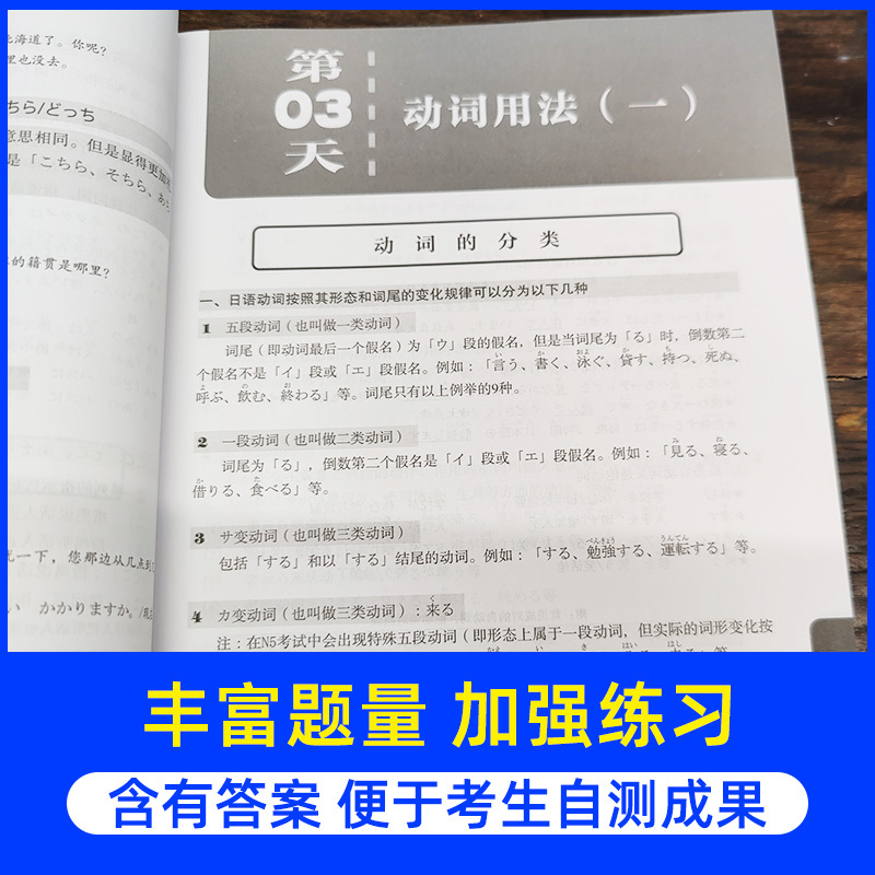 新日本语能力测试50天逐级突破 N5N4N3语法天天学第二版第2版日-图2