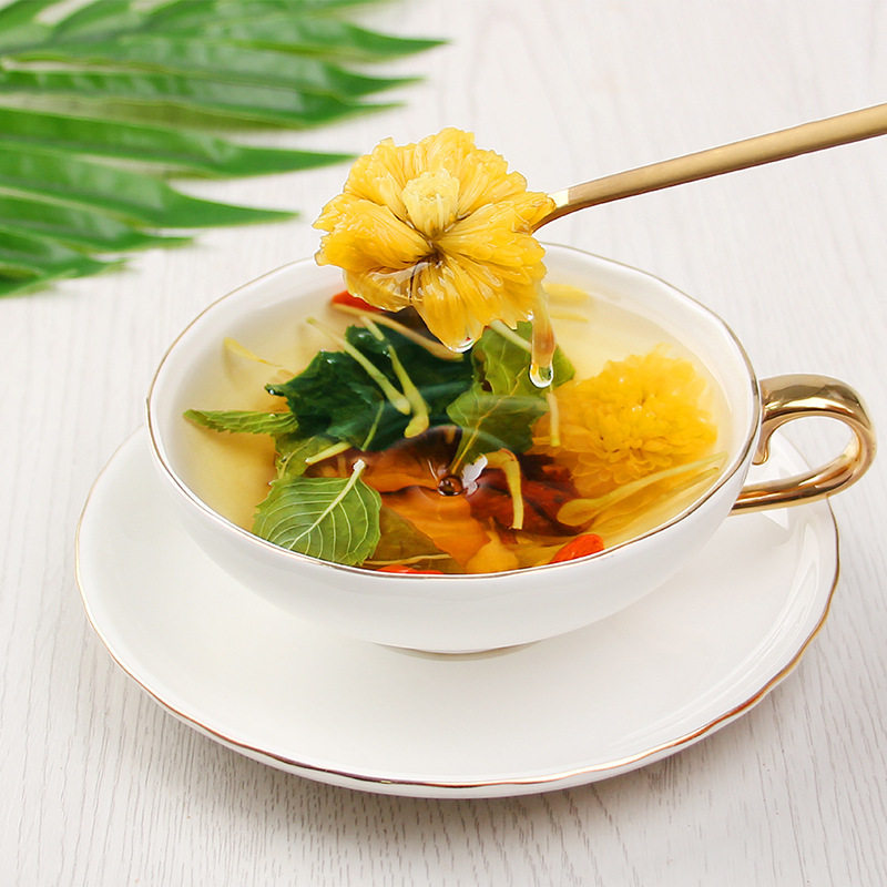 金银花菊花茶孕妇喝的茶下火茶哺乳期枸杞儿童熬夜花茶嗓子养生茶