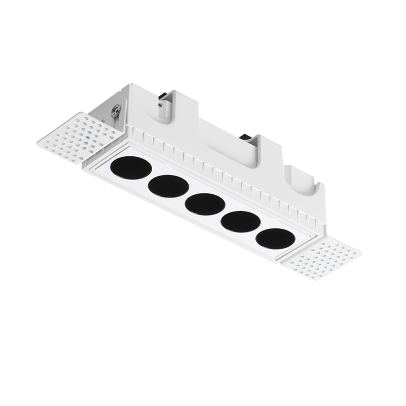 无边框格栅灯嵌入式预埋条形灯客厅LED射灯无主灯照明斗胆线条灯 - 图3