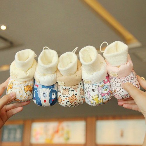 春秋季卡通婴儿鞋0-12个月男女宝宝步前鞋保暖秋季0-1岁宝宝鞋9 - 图1