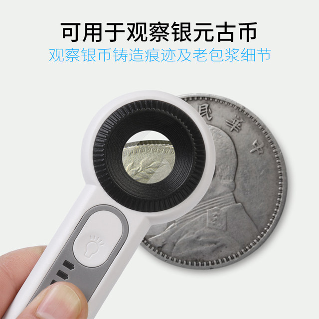 Sunfire Portable Magnifying Glass Rechargeable Gold Coin