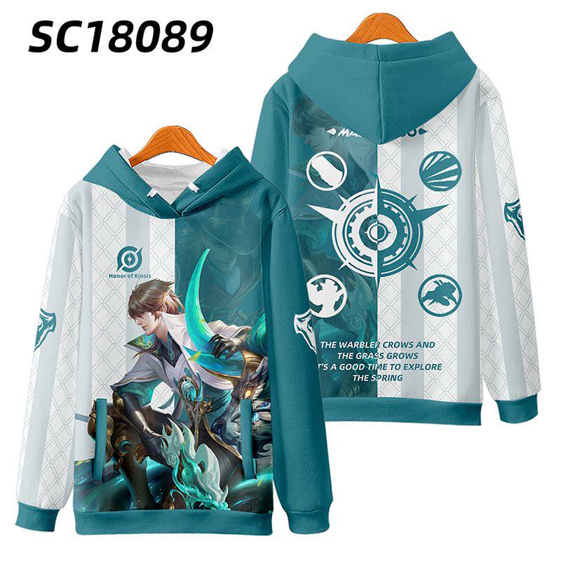 王者荣耀衣服王者荣耀衣服秋冬男女连帽春秋装卫衣学生马可波罗山海异界外套