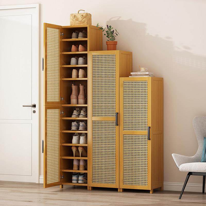 鞋柜家用入户玄关柜一体新款实木多层鞋子收纳柜带门防尘门口鞋架,淘宝优惠券,粉丝福利购,淘宝优惠卷