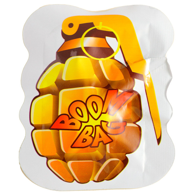 Fun and funny self-inflating self-exploding small explosive bag gift