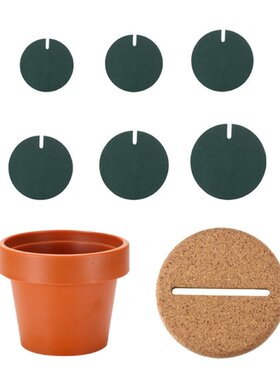1 /2 Sets Creative DIY Cactus Green Coasters with Flowerpot