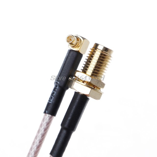 RF RP SMA Female to MMCX Male Right Angle Pigtail Cable RG31 - 图3