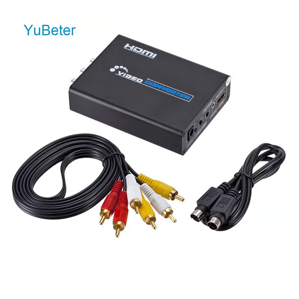 YuBeter S Video AV to HDMI Converter Video Audio AV Signal - 图1