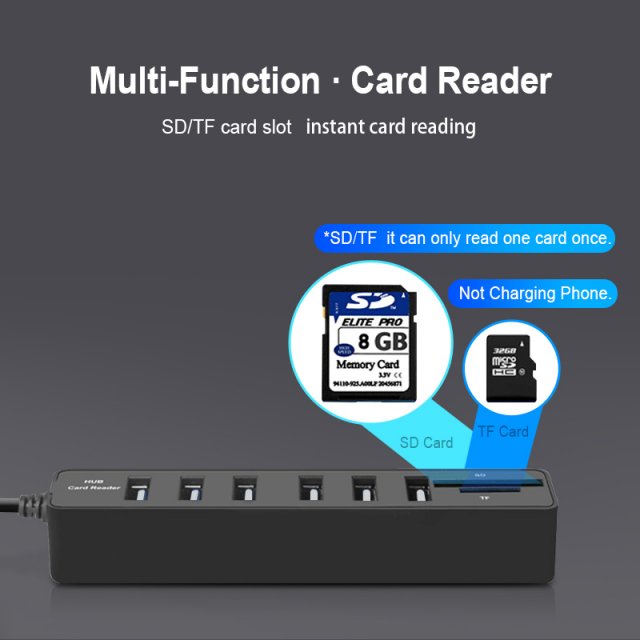 Universal USB Hub 2.0 High Speed USB Splitter 3 Port Hu - 图2